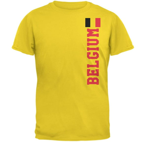World Cup Belgium Mens T Shirt Yellow LG