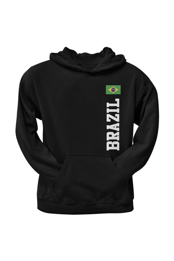 World Cup Brazil Black Adult Pullover Hoodie