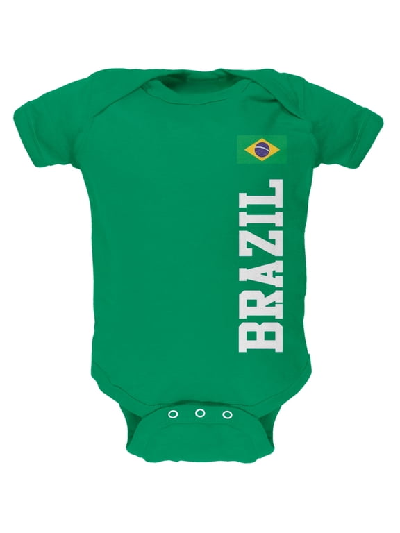World Cup Brazil Green Baby One Piece - 3-6 months