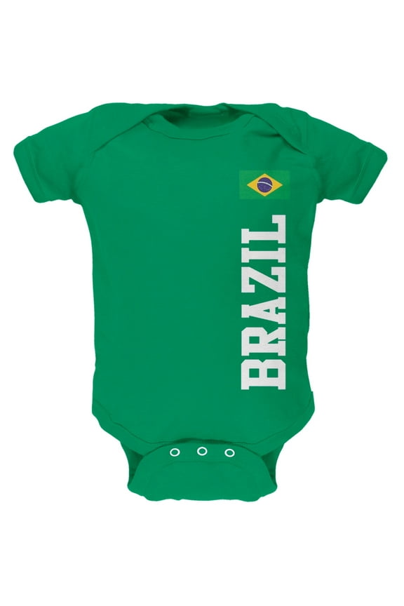 World Cup Brazil Green Baby One Piece - 9-12 months