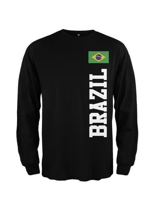 World Cup - Brazil Flag All Over Adult T-Shirt - Large 