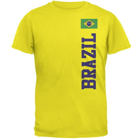 World Cup Brazil Mens T Shirt Bright Yellow MD
