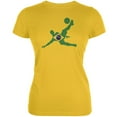 thumbnail image 1 of World Cup Brazil Soccer Kick Flag Silhouette Bright Yellow Juniors Soft T-Shirt - 2X-Large, 1 of 1