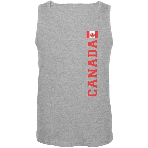 World Cup Canada Heather Grey Adult Tank Top - 2X-Large