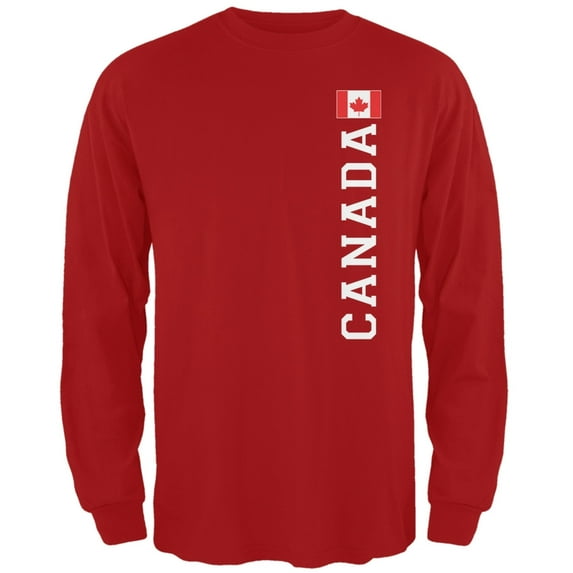 World Cup Canada Red Adult Long Sleeve T-Shirt - Large