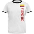 thumbnail image 1 of World Cup Colombia Mens Ringer T Shirt White-Black X-LG, 1 of 1