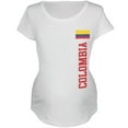 thumbnail image 1 of World Cup Colombia White Womens Soft Maternity T-Shirt - 2X-Large, 1 of 1