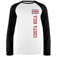 thumbnail image 1 of World Cup Costa Rica Mens Long Sleeve Raglan T Shirt White-Black X-LG, 1 of 1