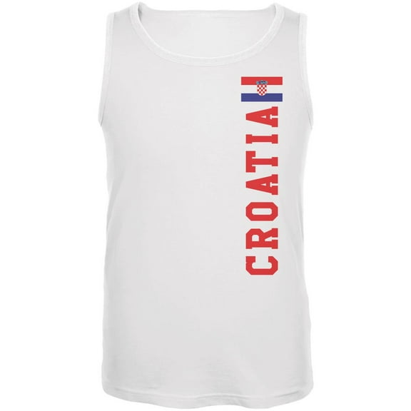 World Cup Croatia Mens Tank Top White LG