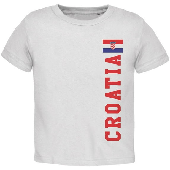 World Cup Croatia Toddler T Shirt White 4T