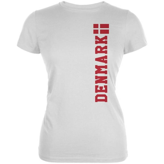World Cup Denmark Juniors Soft T Shirt White X-LG