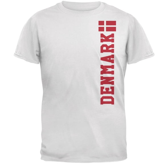 World Cup Denmark Mens T Shirt White LG