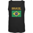 thumbnail image 1 of World Cup Distressed Flag Brasil Black Adult Tank Top - X-Large, 1 of 1