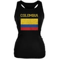 thumbnail image 1 of World Cup Distressed Flag Colombia Black Juniors Soft Tank Top - X-Large, 1 of 1