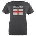 thumbnail image 1 of World Cup Distressed Flag England Womens Heather T Shirt Deep Heather MD, 1 of 1