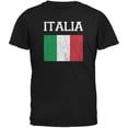 thumbnail image 1 of World Cup Distressed Flag Italia Black Adult T-Shirt - 2X-Large, 1 of 1