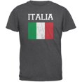 thumbnail image 1 of World Cup Distressed Flag Italia Dark Heather Adult T-Shirt - X-Large, 1 of 1