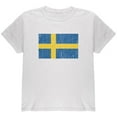thumbnail image 1 of World Cup Distressed Flag Swedish Sweden Youth T Shirt, 1 of 1