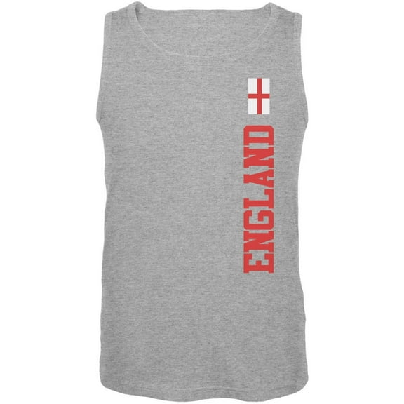 World Cup England Heather Grey Adult Tank Top - Large