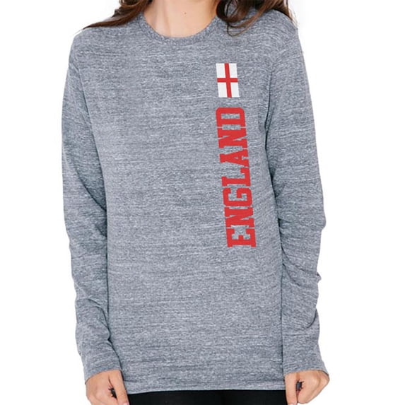 World Cup England Mens Soft Long Sleeve T Shirt Heather 2XL