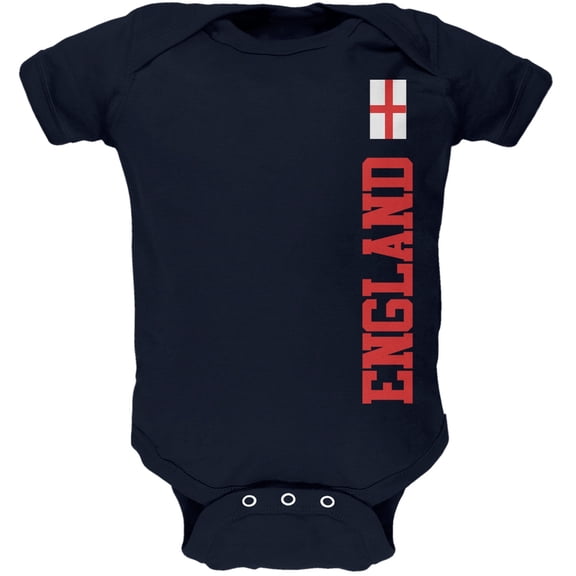 World Cup England Navy Baby One Piece - 0-3 months