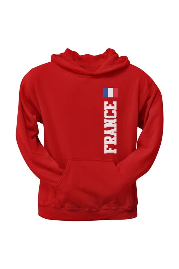 World Cup France Red Adult Pullover Hoodie - Small