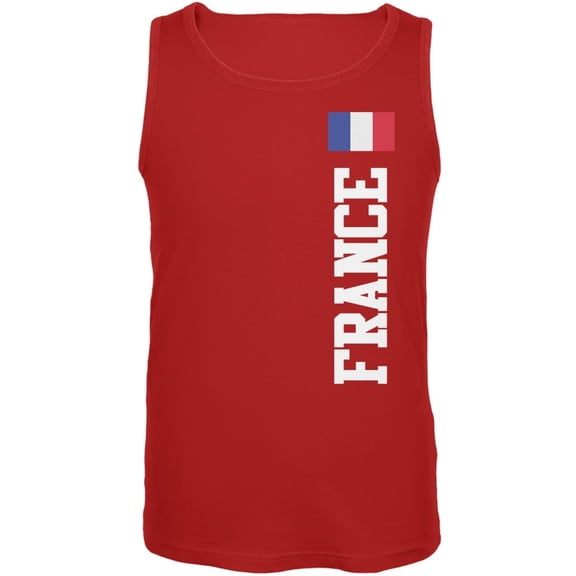 World Cup France Red Adult Tank Top - Medium