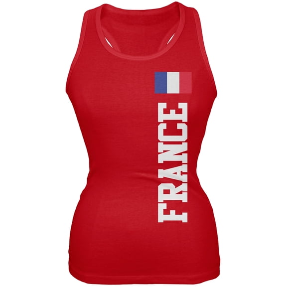 World Cup France Red Juniors Tank Top - X-Large