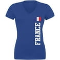thumbnail image 1 of World Cup France Royal Juniors V-Neck T-Shirt - Medium, 1 of 1