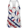 thumbnail image 1 of World Cup France Soccer Ball All Over Womens Work Out Tank Top Multi LG, 1 of 2