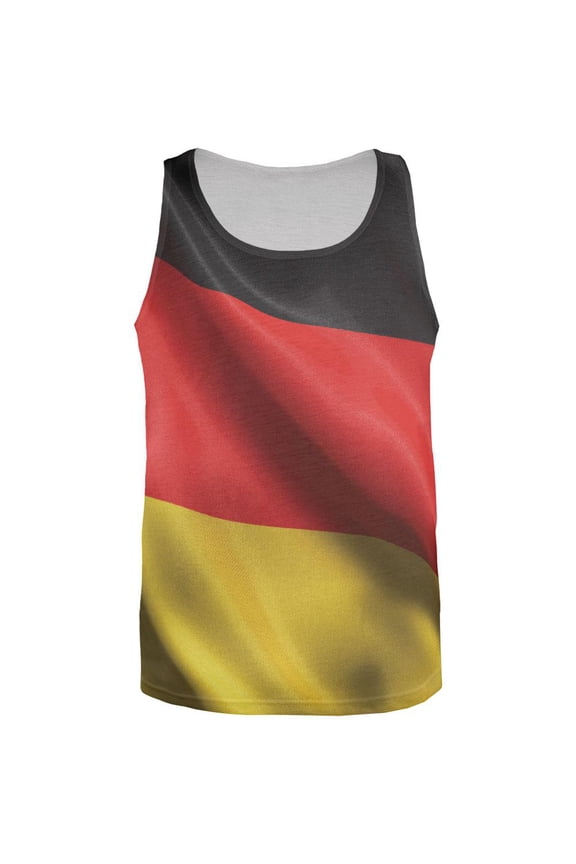 World Cup - German Flag All Over Adult Tank Top - Large