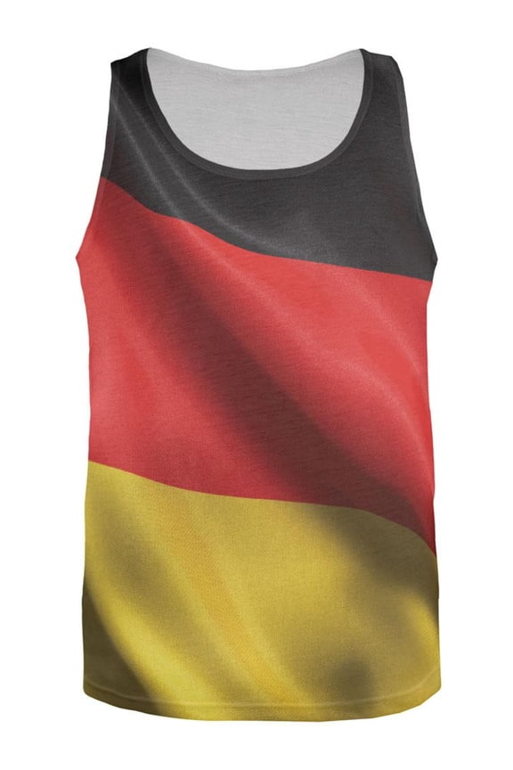 World Cup - German Flag All Over Adult Tank Top - Medium