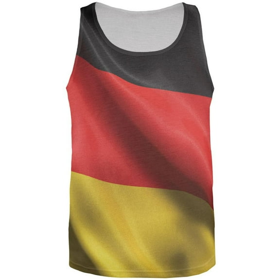 World Cup - German Flag All Over Adult Tank Top - Small
