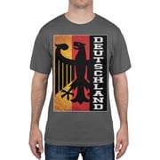 World Cup Germany Deutschland Eagle Silhouette Charcoal T-Shirt - Large