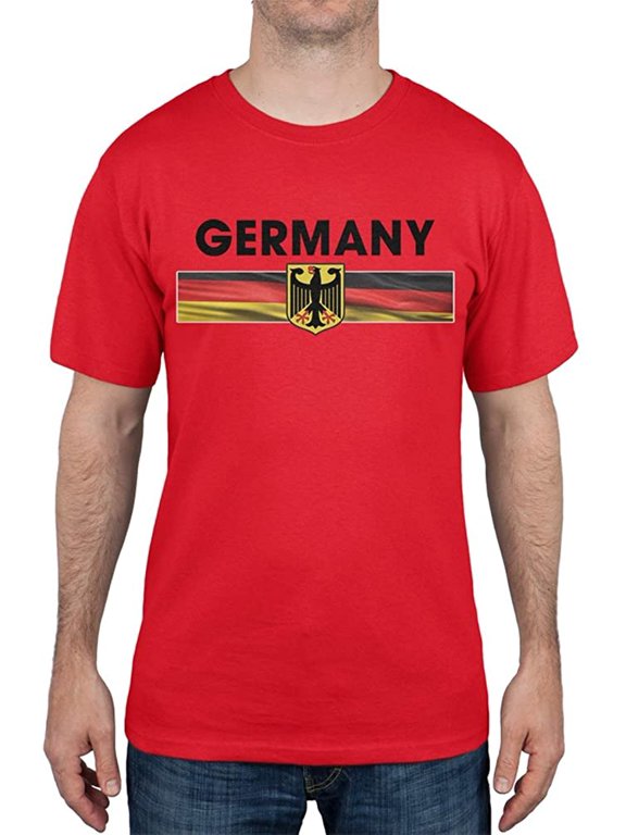 World Cup Germany Eagle Crest Red Soccer T-Shirt - Large