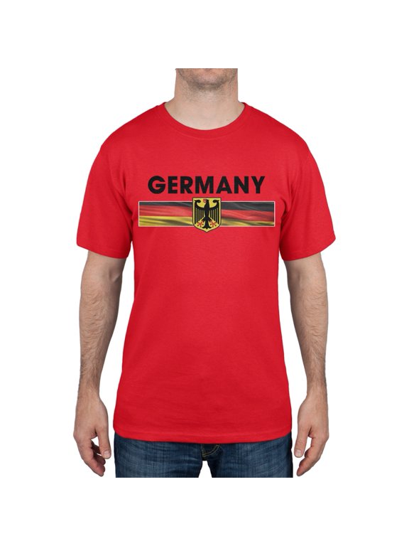 World Cup Germany Eagle Crest Red Soccer T-Shirt - Medium