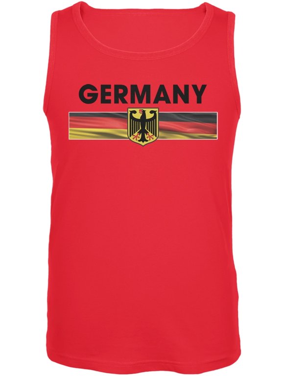 World Cup Germany Eagle Crest Red Soccer Tank Top - Small