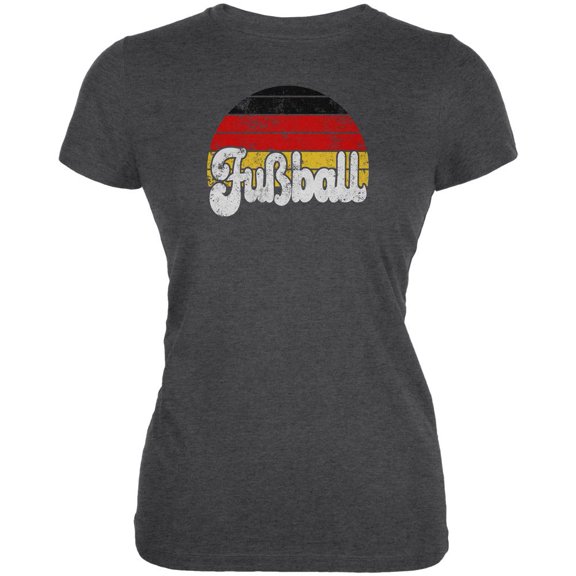 World Cup Germany Fussball Football Soccer Juniors Soft T Shirt Deep Heather LG