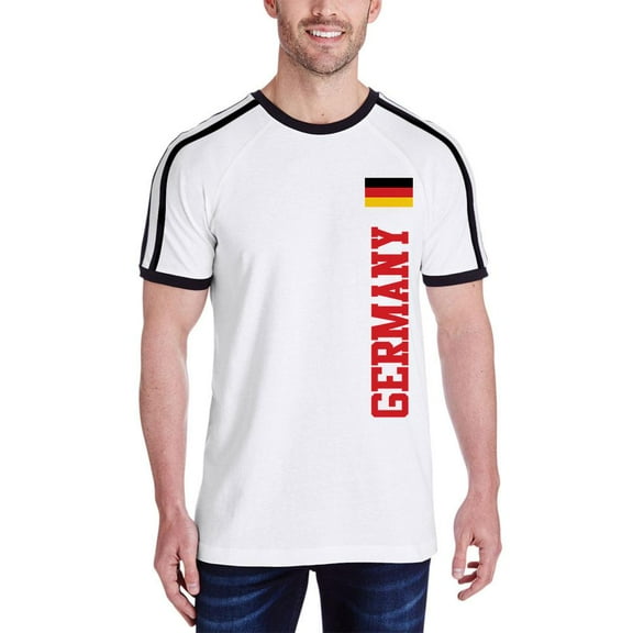 World Cup Germany Mens Soccer Jersey T-Shirt White-Black SM