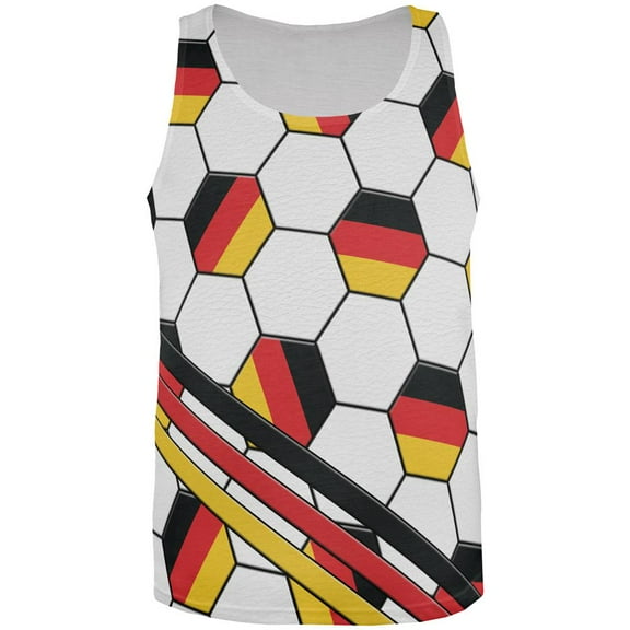 World Cup Germany Soccer Ball All Over Mens Tank Top Multi LG