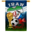 thumbnail image 1 of World Cup Iran Soccer Sports 28 x 40 in. Double-Sided Decorative Vertical House Flags for Decoration Banner Garden Yard Gift, 1 of 1