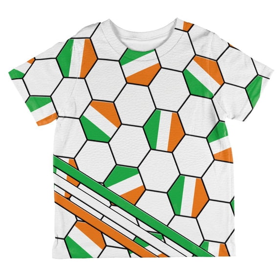 World Cup Ireland Soccer Ball All Over Toddler T Shirt Multi 4T