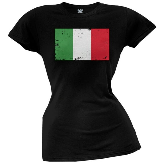 World Cup Italy Distressed Flag Juniors T-Shirt - X-Large