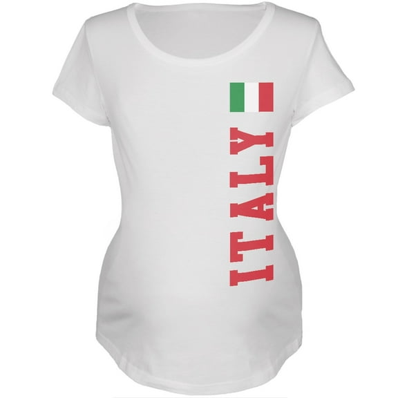 World Cup Italy White Womens Soft Maternity T-Shirt - 2X-Large