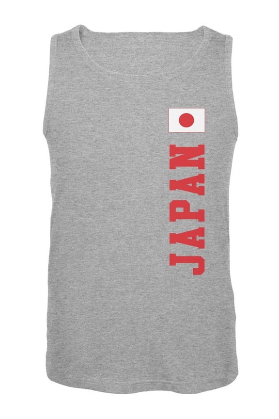 World Cup Japan Heather Grey Adult Tank Top - Large