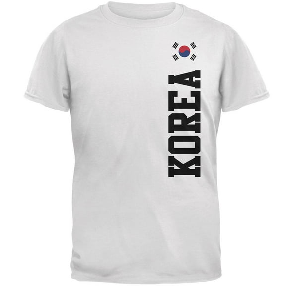 World Cup Korea Mens T Shirt White 4X-LG