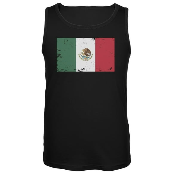 World Cup Mexico Distressed Flag Tank Top - Small