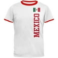 thumbnail image 1 of World Cup Mexico Mens Ringer T Shirt White-Red MD, 1 of 1