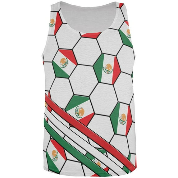 World Cup Mexico Soccer Ball All Over Mens Tank Top Multi X-LG