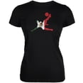 thumbnail image 1 of World Cup Mexico Soccer Kick Flag Silhouette Black Juniors Soft T-Shirt - Medium, 1 of 1